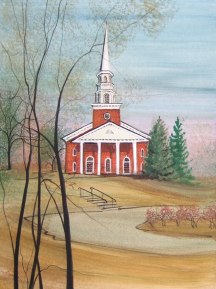 Moss Painting-Harman Chapel Moss Painting-Harman Chapel