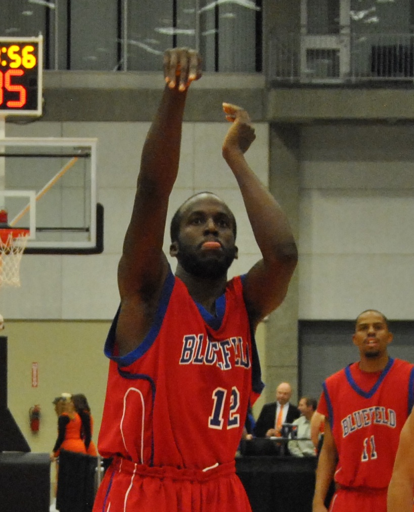 Josh Nesbit sank two free throws in the final seconds to give the Rams the win. (Bluefield Sports Information/Lacie Helms)