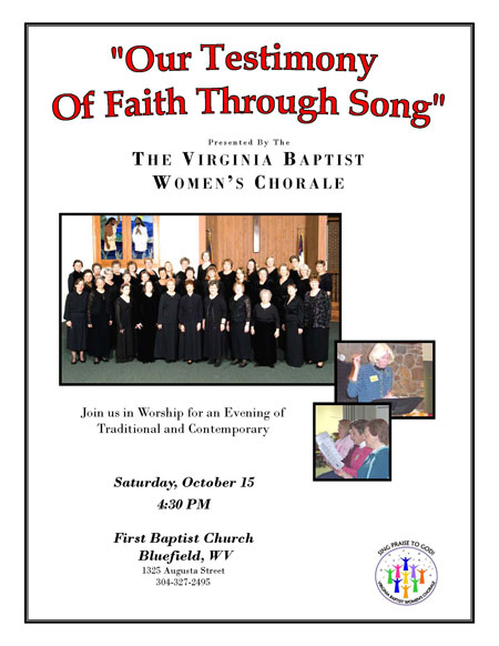 Virginia Baptist Women's Chorale 10-11 Virginia Baptist Women's Chorale 10-11